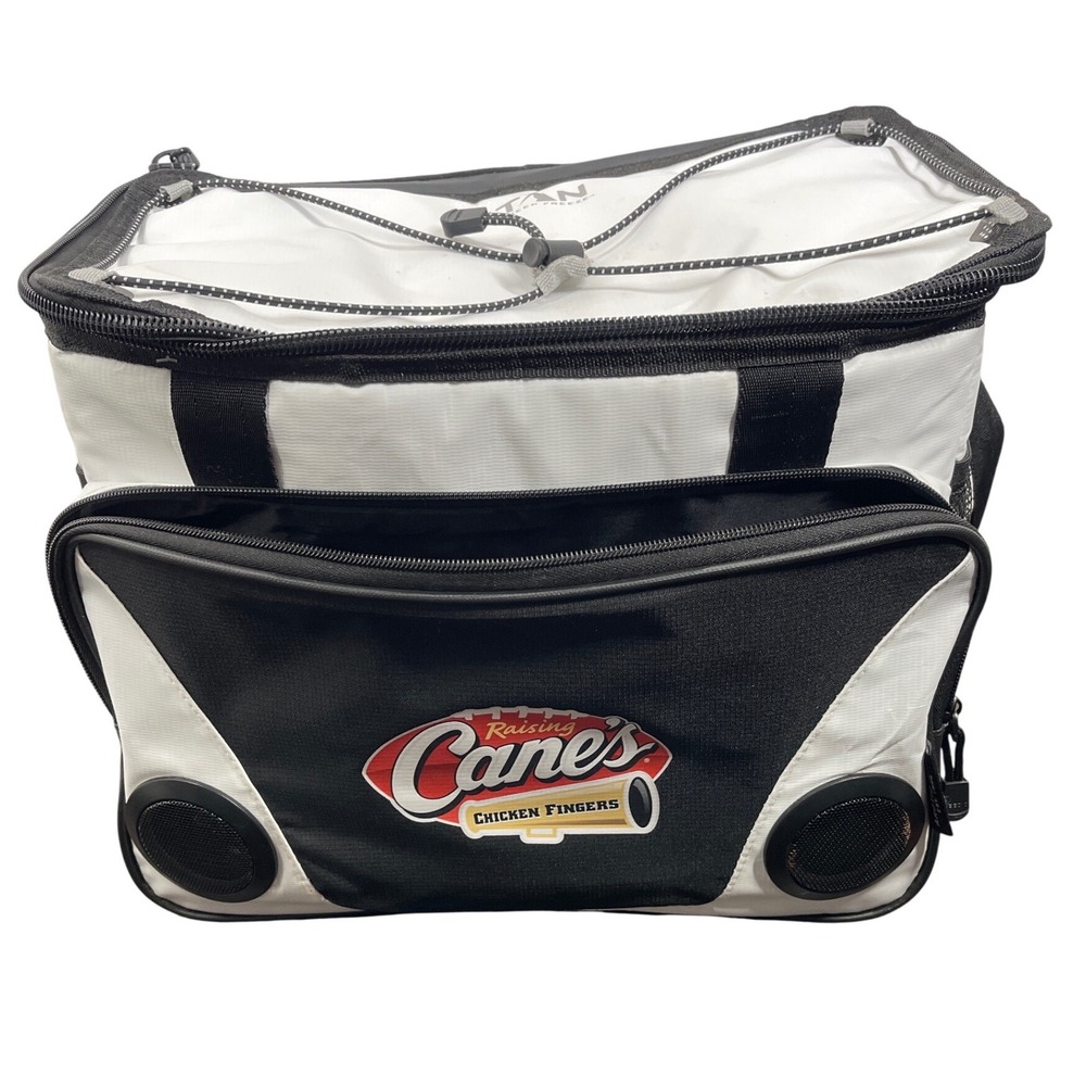 Titan Deep Freeze Cooler Bag with Built in Speakers Raisin Canes Chicken Fingers